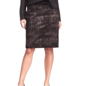 Eileen Fisher Grandeur Jacquard Ponte Pencil Skirt Women’s Size: